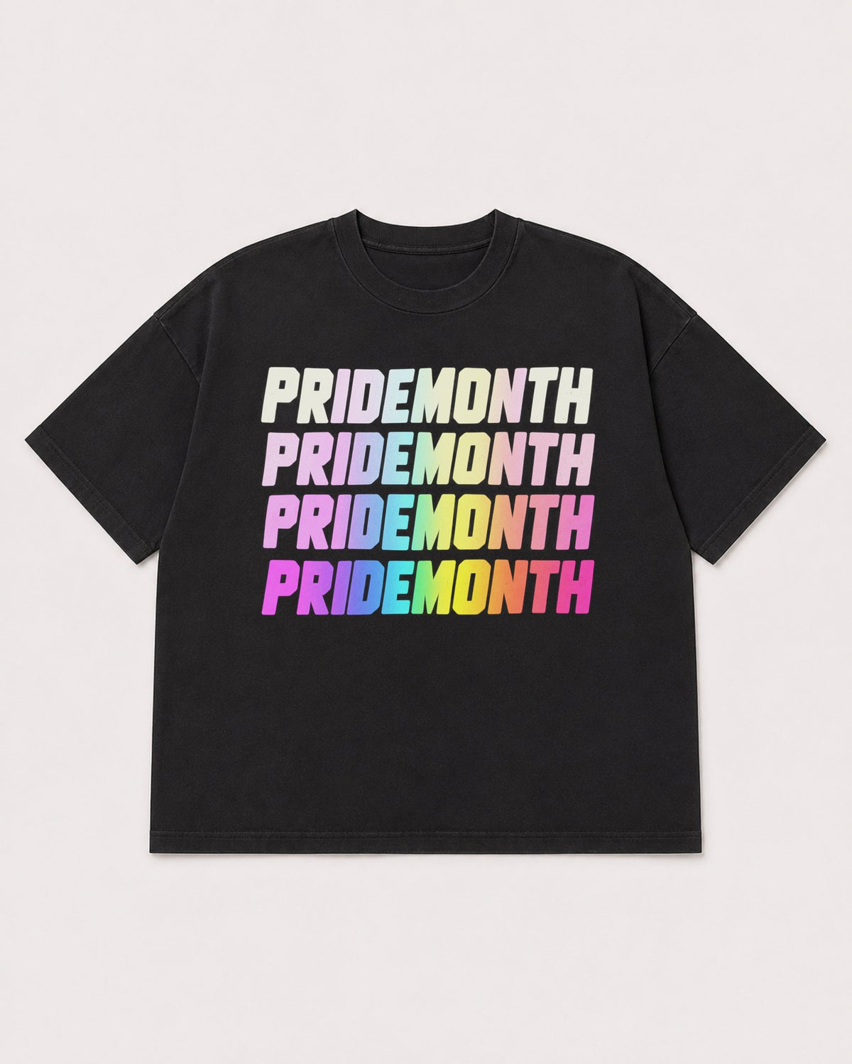 Mockup Boxy Heavyweight Tee Black product