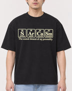 Mockup Boxy Heavyweight Tee Black male close-up 13