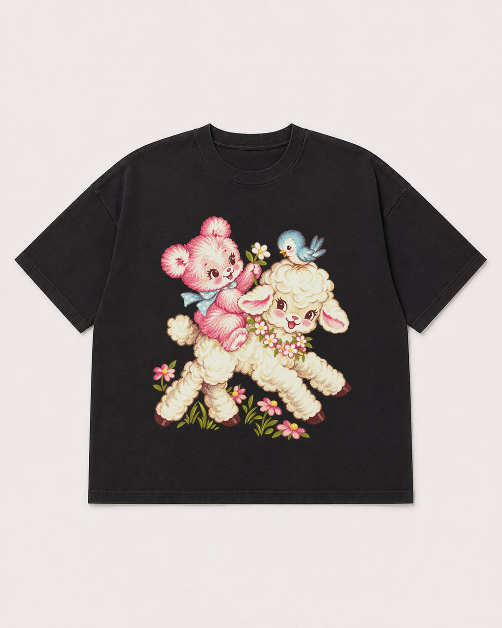 Mockup Boxy Heavyweight Tee Black product