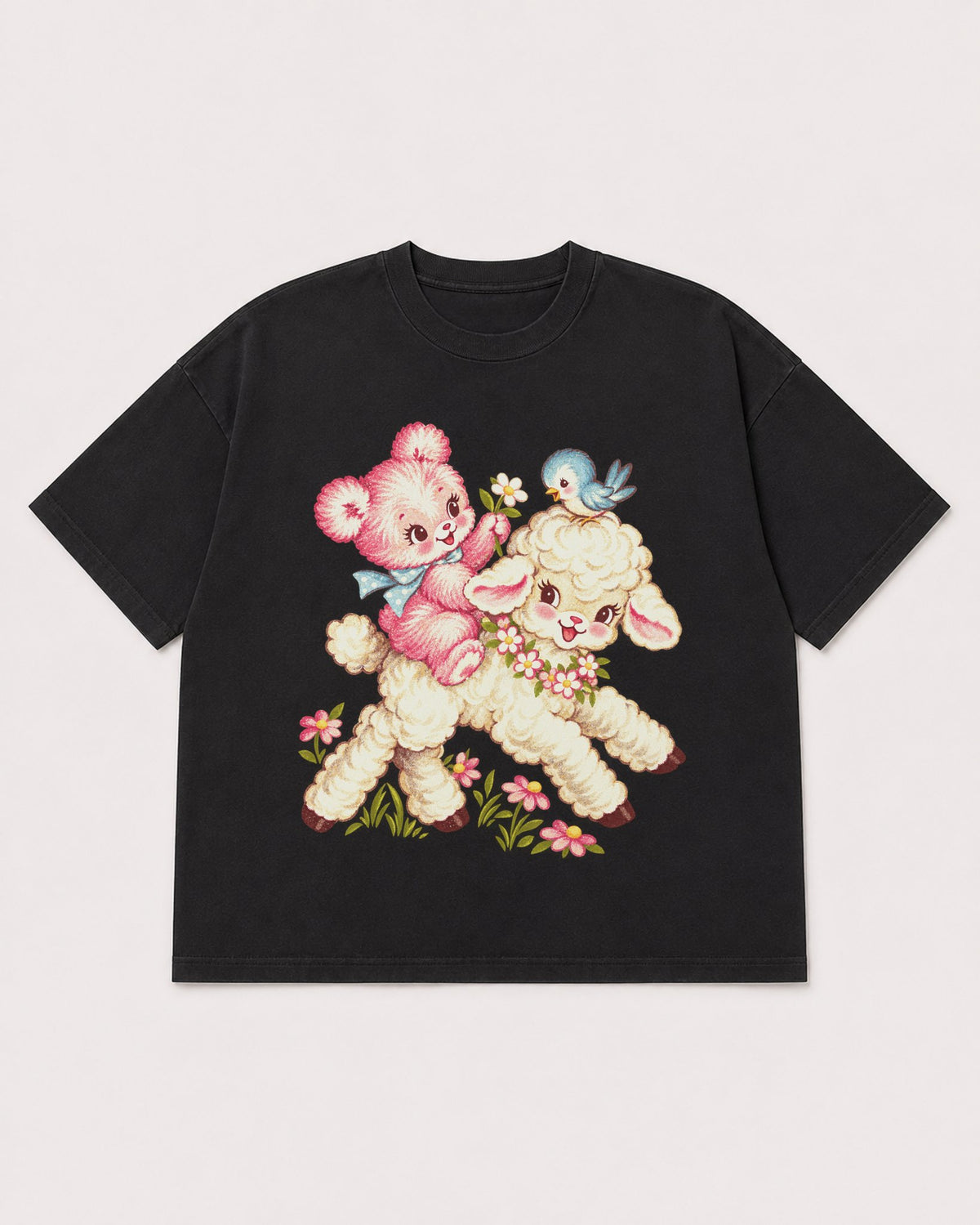 Mockup Boxy Heavyweight Tee Black product