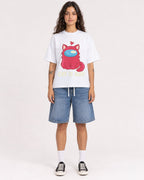 Mockup Boxy Heavyweight Tee White female full-body 06