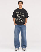 Mockup Boxy Heavyweight Tee Black male full-body 10
