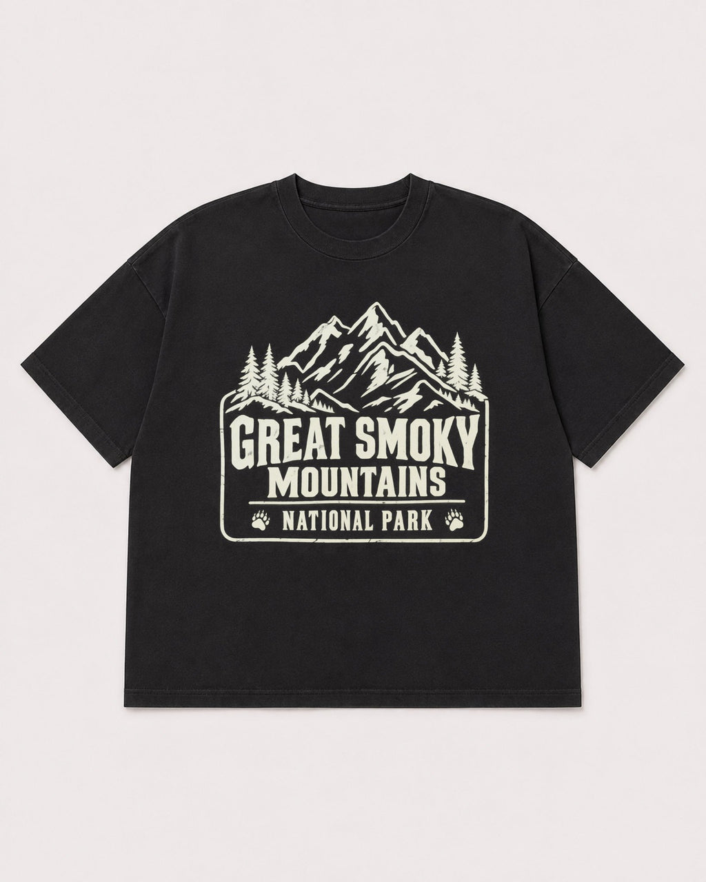 Mockup Boxy Heavyweight Tee Black product