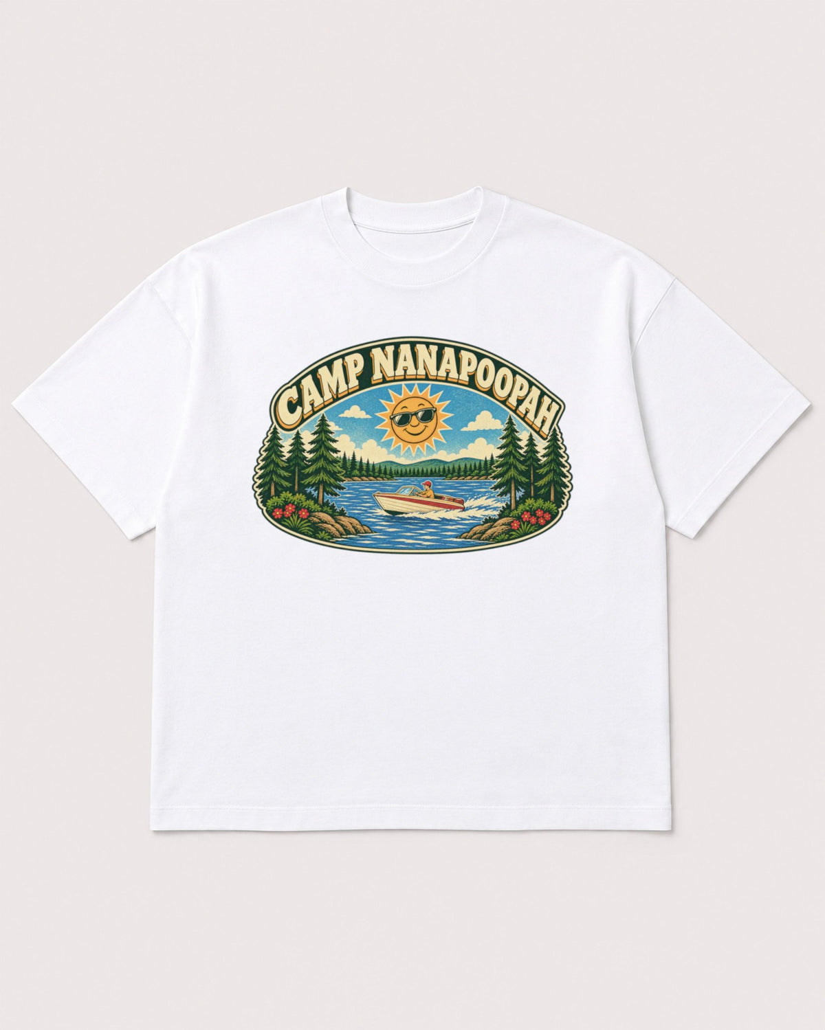 Mockup Boxy Heavyweight Tee White product