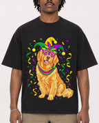 Mockup Boxy Heavyweight Tee Black male close-up 04