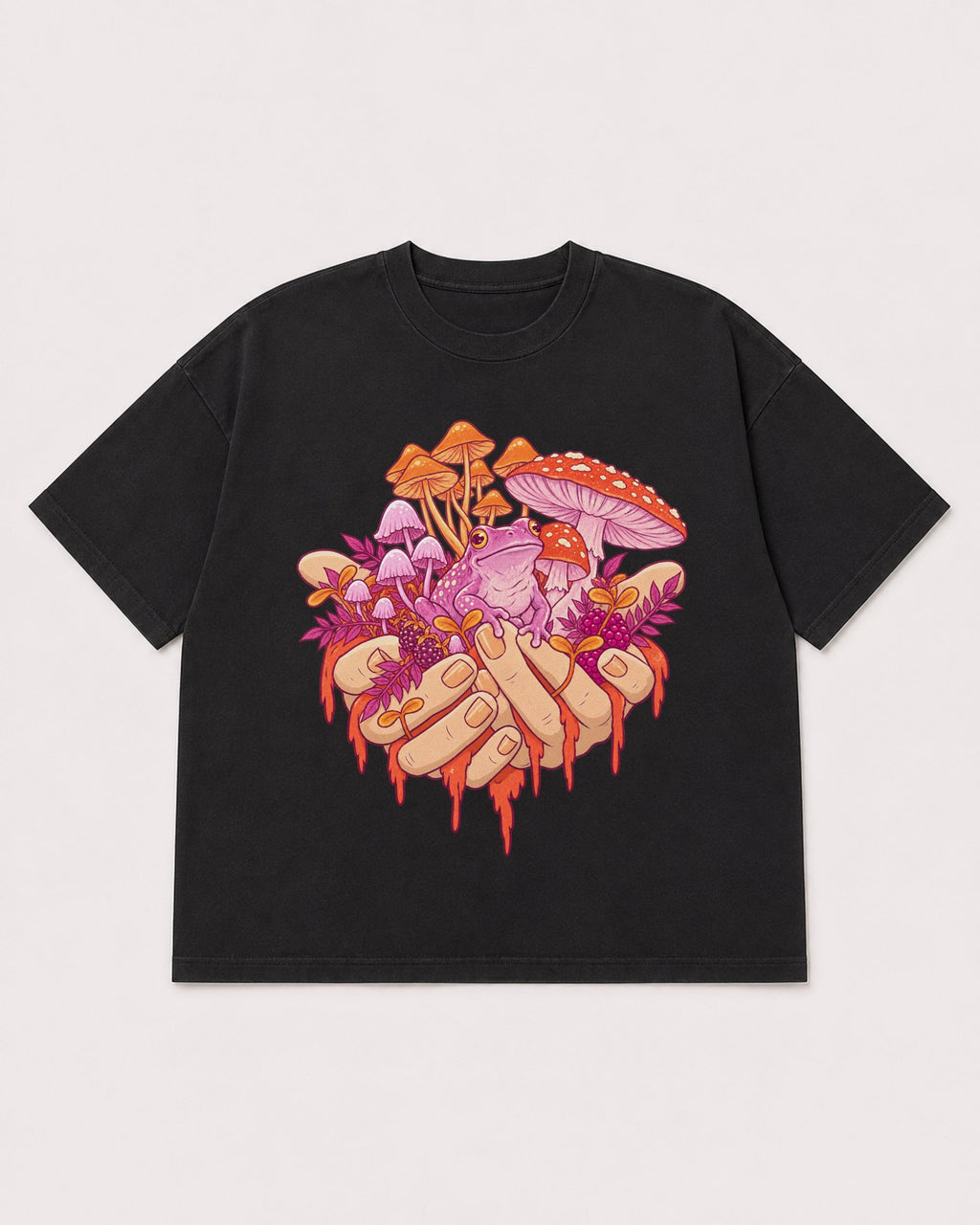 Mockup Boxy Heavyweight Tee Black product