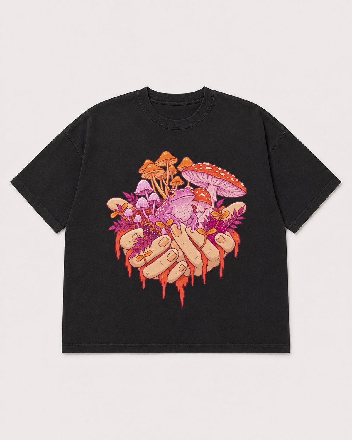 Mockup Boxy Heavyweight Tee Black product