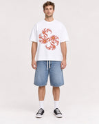 Mockup Boxy Heavyweight Tee White male full-body 08
