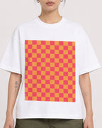 Mockup Boxy Heavyweight Tee White female close-up 12