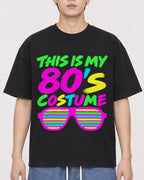 Mockup Boxy Heavyweight Tee Black male close-up 31