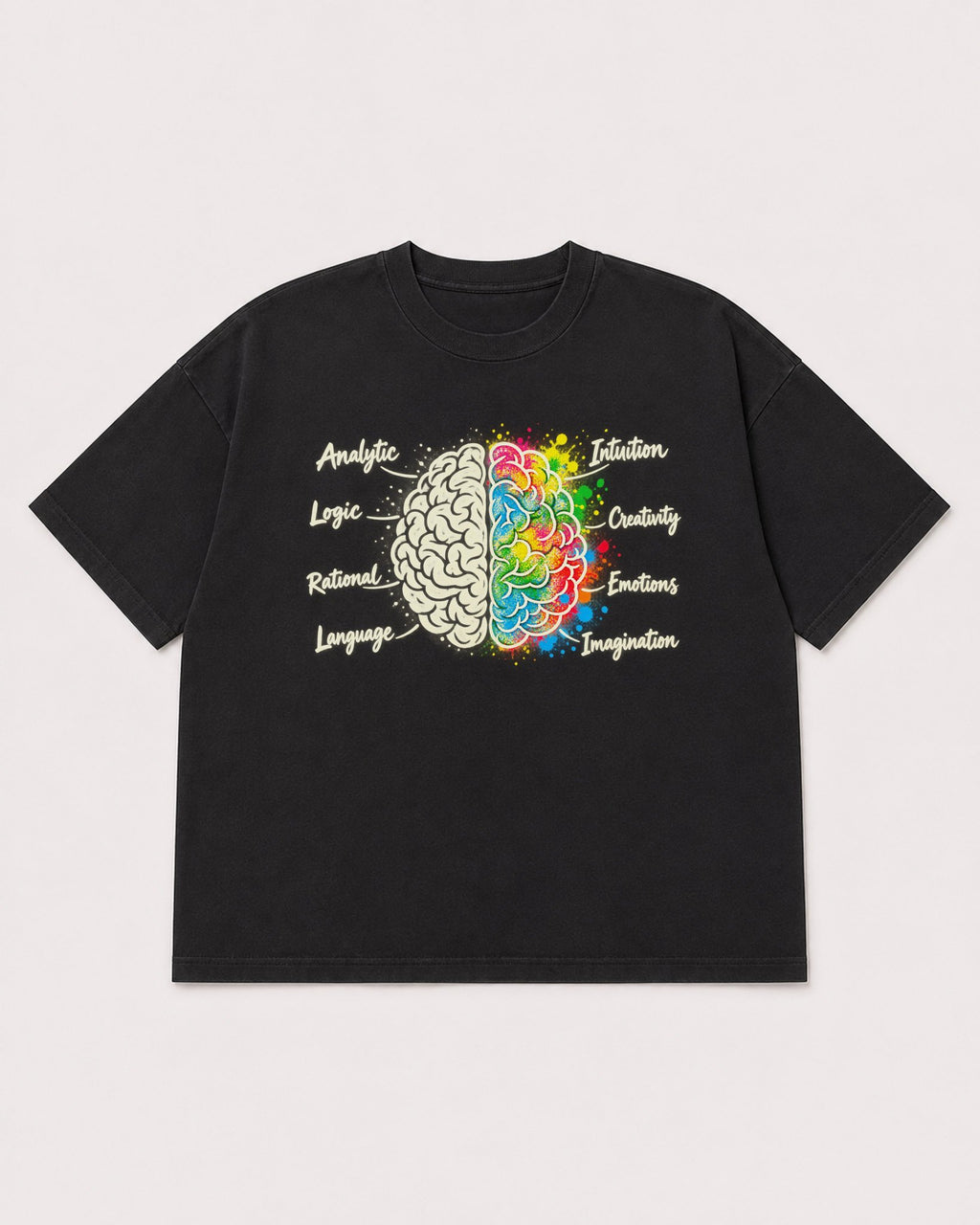 Mockup Boxy Heavyweight Tee Black product