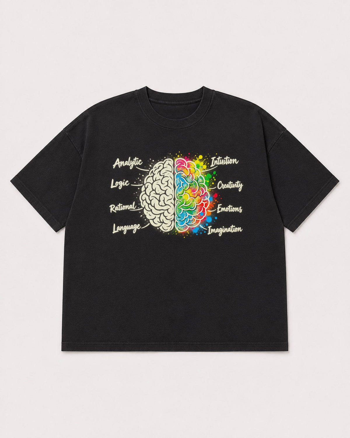 Mockup Boxy Heavyweight Tee Black product