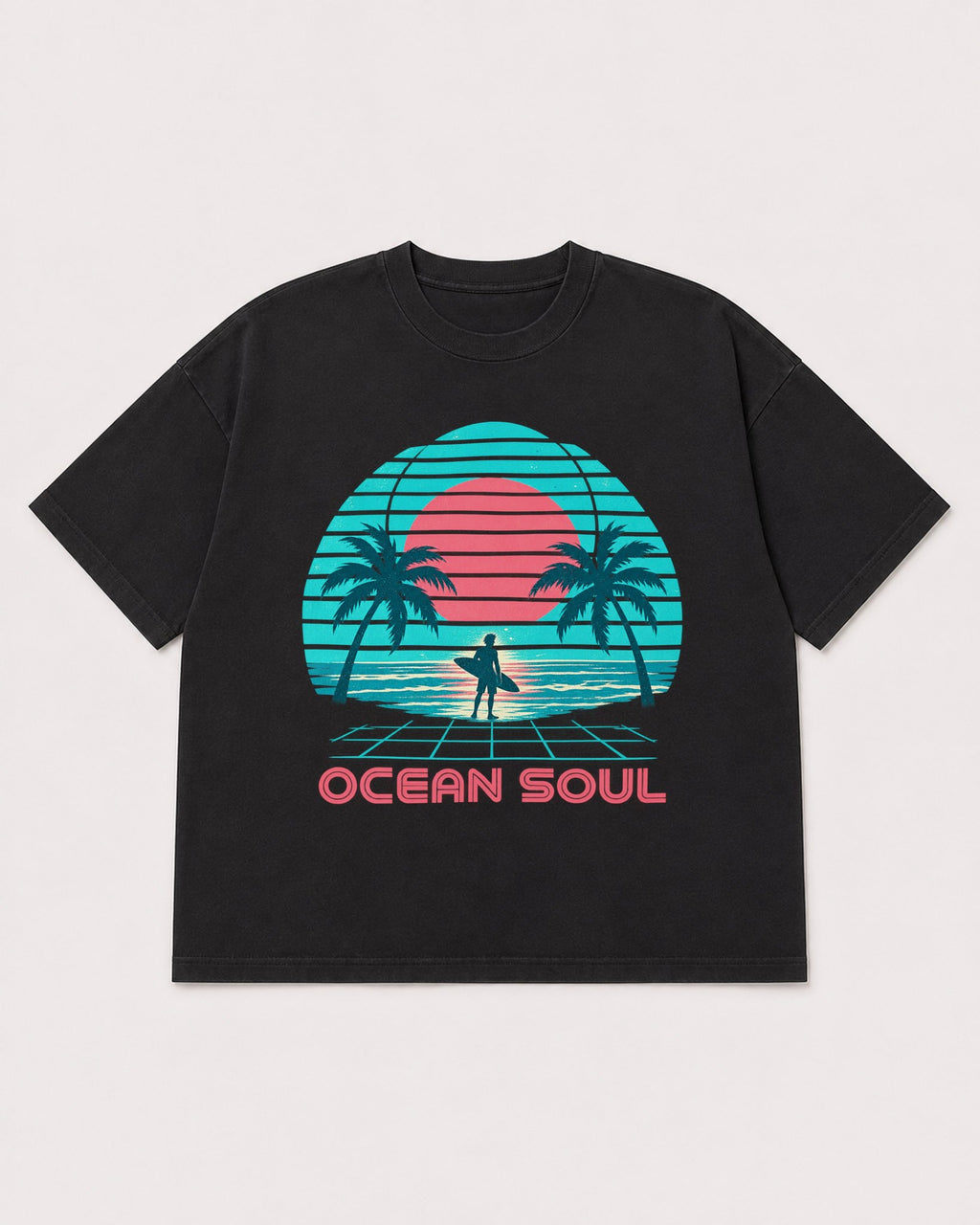 Mockup Boxy Heavyweight Tee Black product