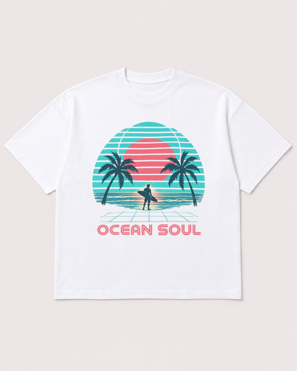Mockup Boxy Heavyweight Tee White product