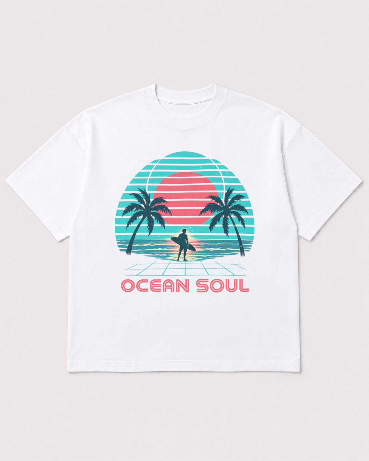 Mockup Boxy Heavyweight Tee White product