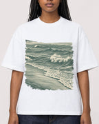 Mockup Boxy Heavyweight Tee White female close-up 04