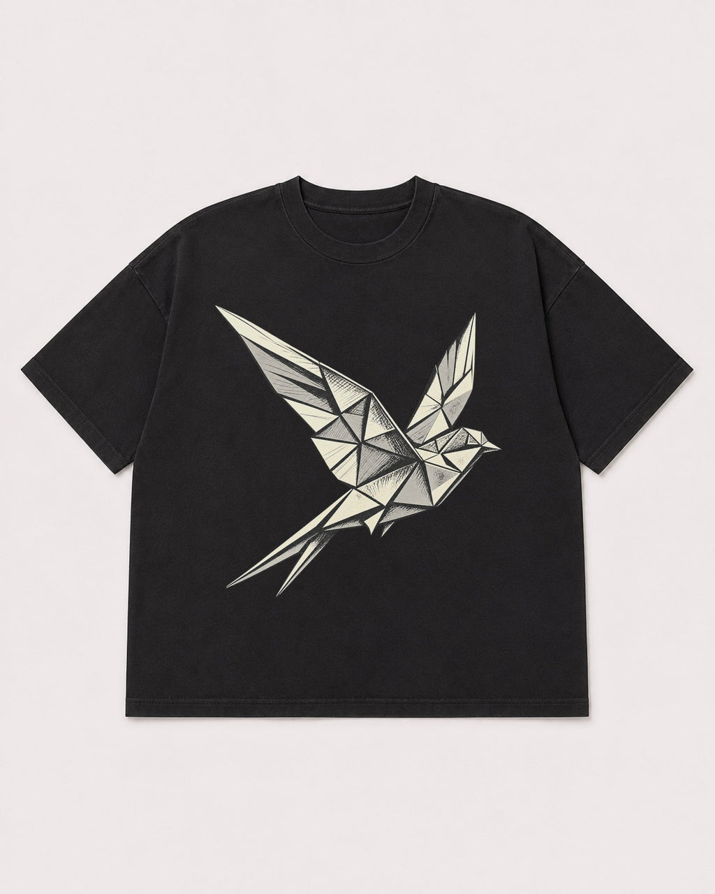 Mockup Boxy Heavyweight Tee Black product