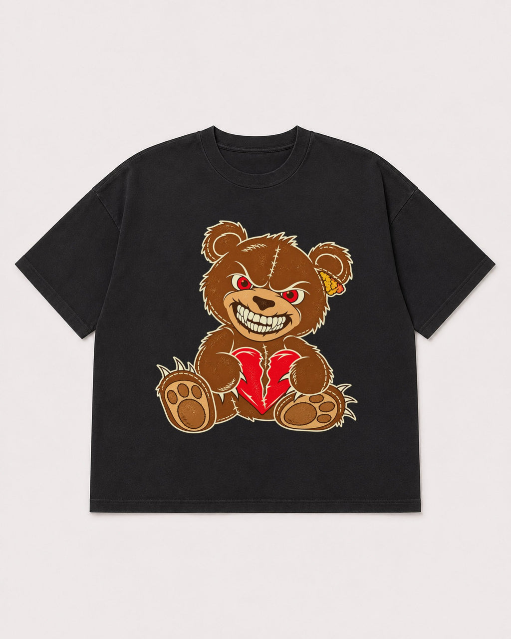 Mockup Boxy Heavyweight Tee Black product