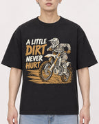 Mockup Boxy Heavyweight Tee Black male close-up 01