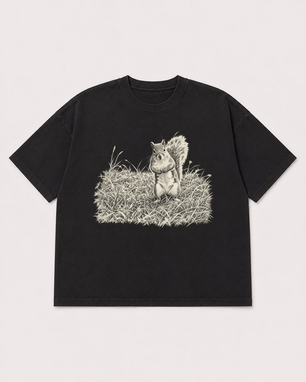 Mockup Boxy Heavyweight Tee Black product