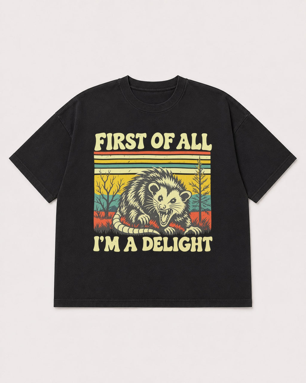Mockup Boxy Heavyweight Tee Black product