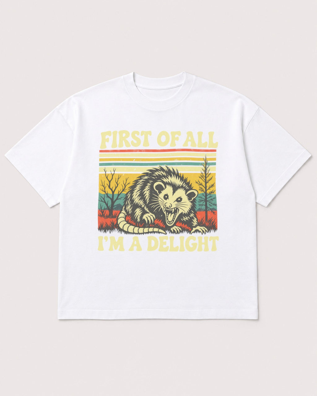 Mockup Boxy Heavyweight Tee White product