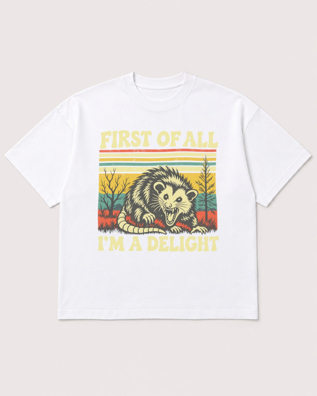 Mockup Boxy Heavyweight Tee White product