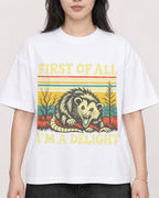 Mockup Boxy Heavyweight Tee White female close-up 13