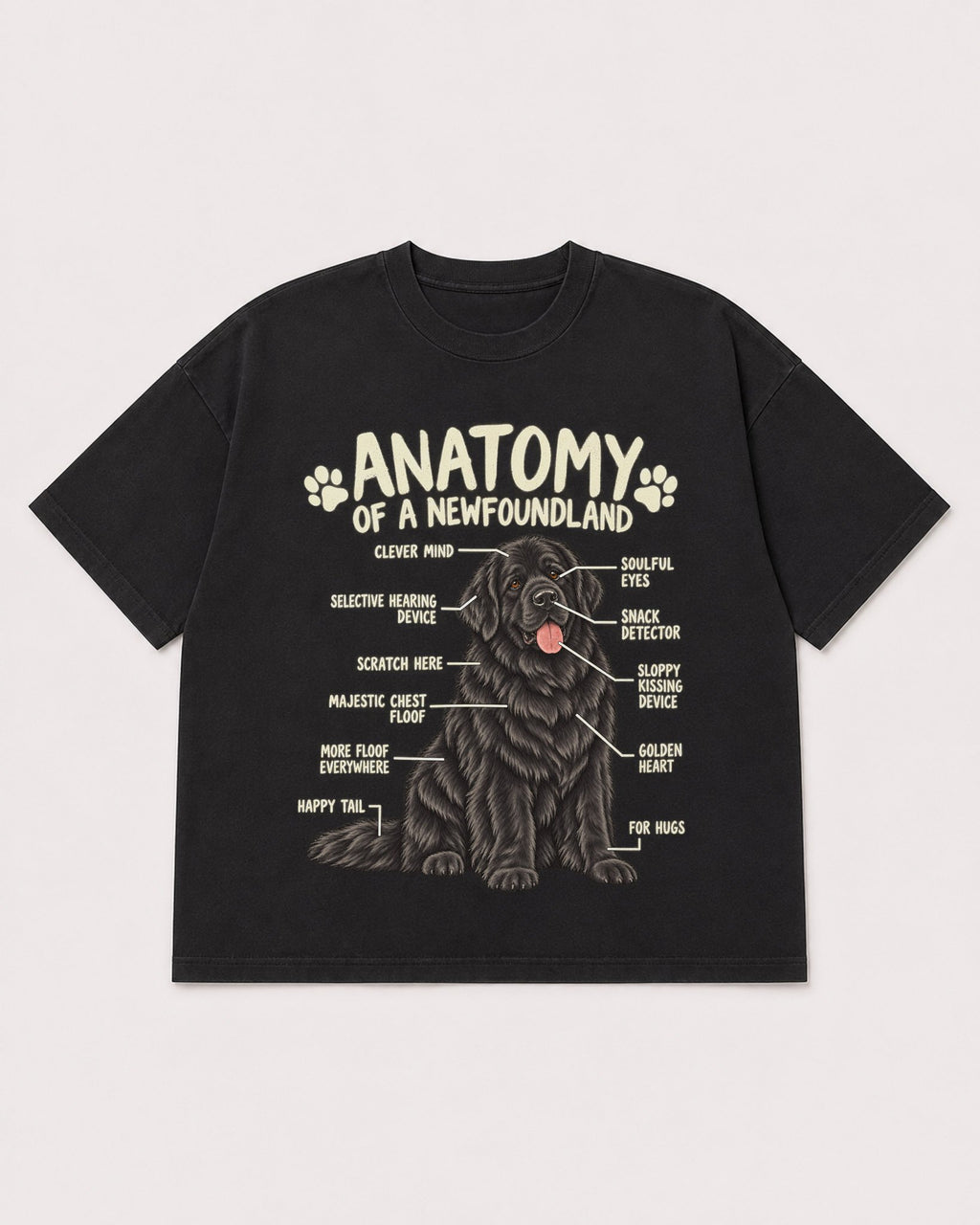 Mockup Boxy Heavyweight Tee Black product