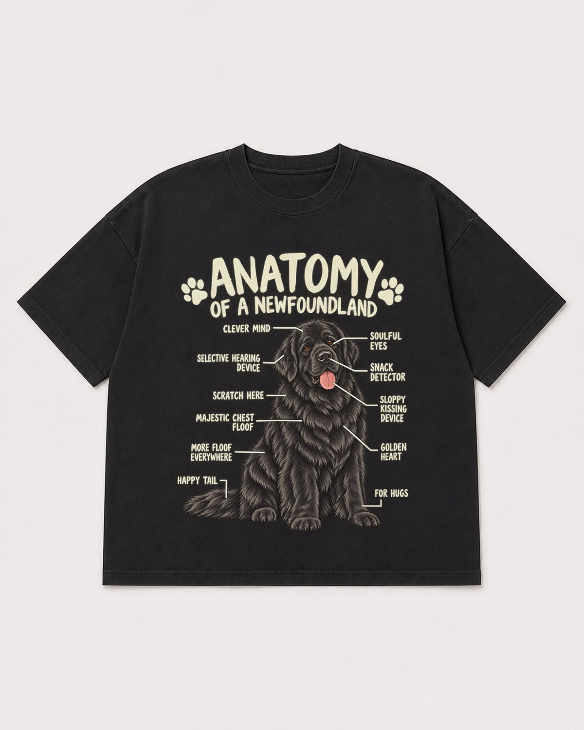 Mockup Boxy Heavyweight Tee Black product