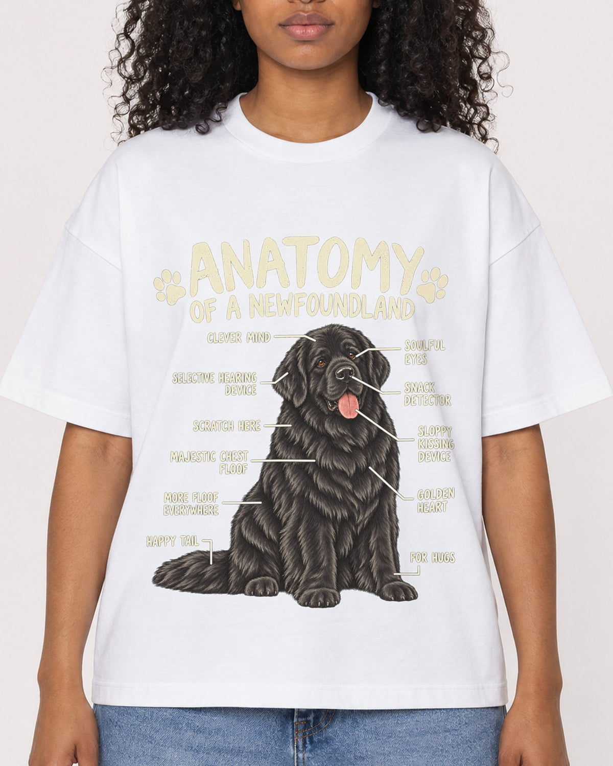 Mockup Boxy Heavyweight Tee White female close-up 05