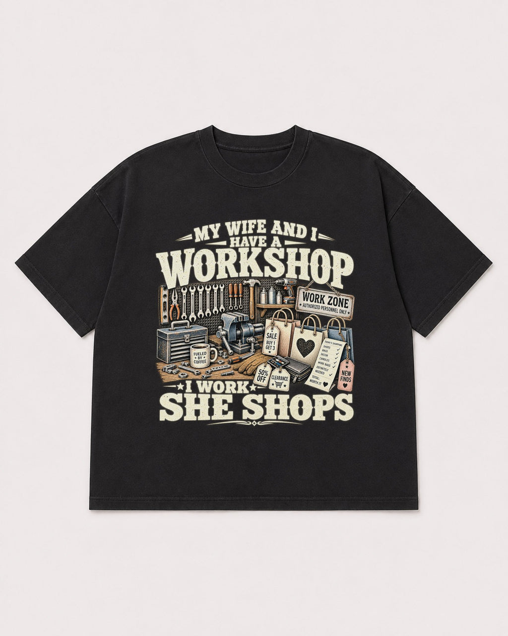 Mockup Boxy Heavyweight Tee Black product