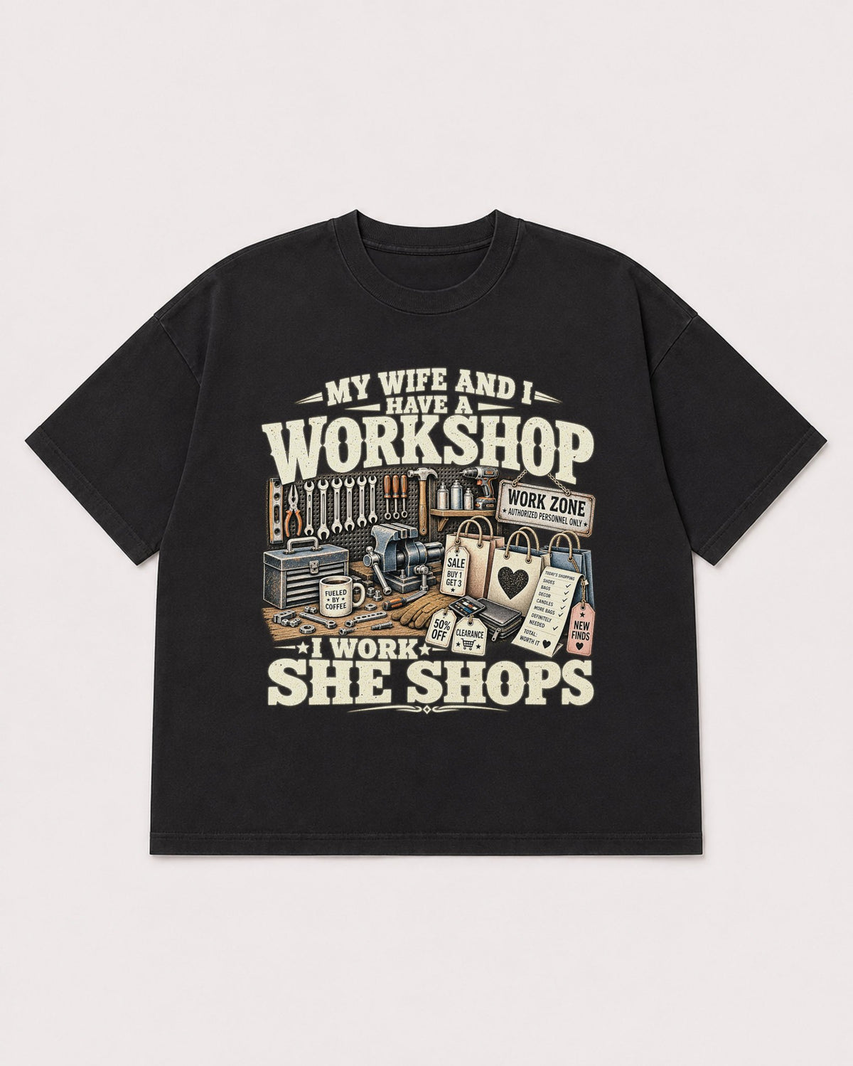 Mockup Boxy Heavyweight Tee Black product