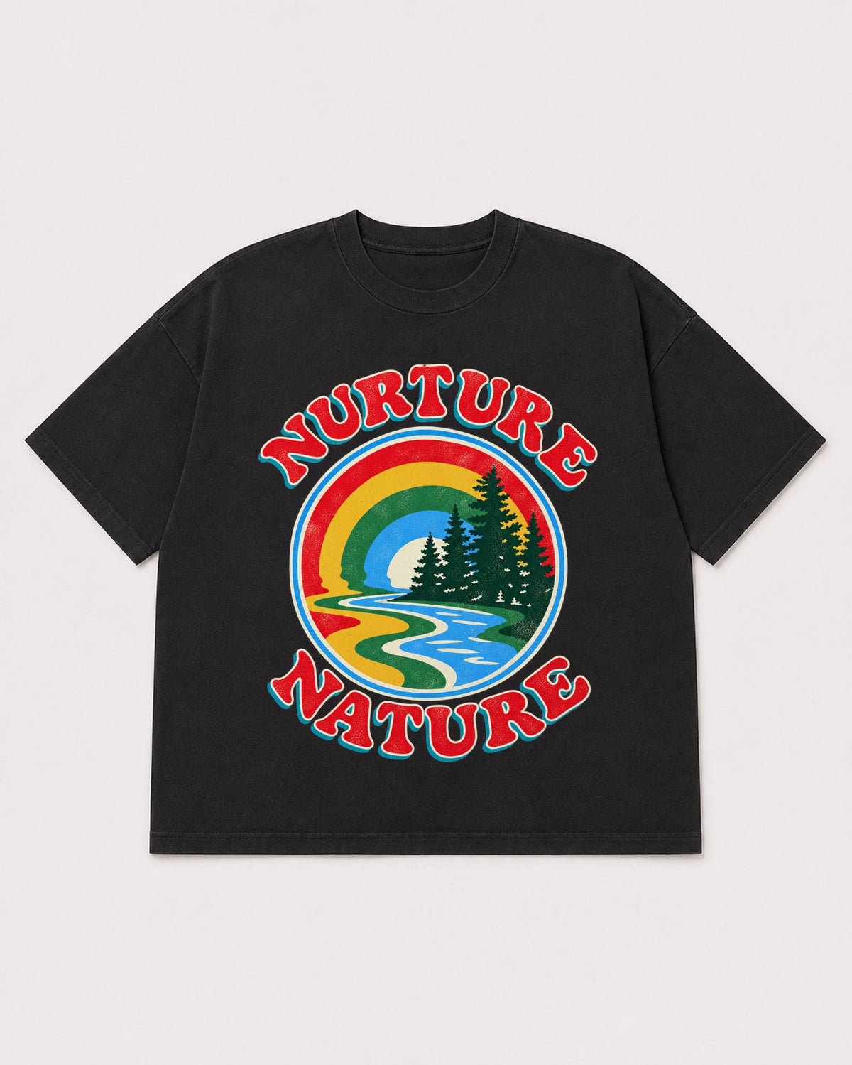 Mockup Boxy Heavyweight Tee Black product