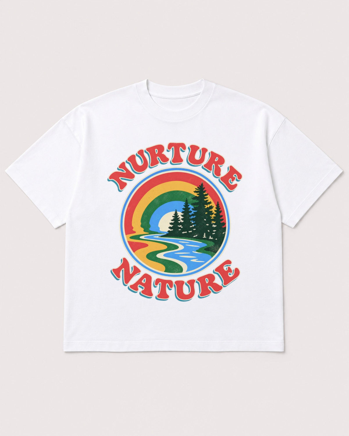 Mockup Boxy Heavyweight Tee White product