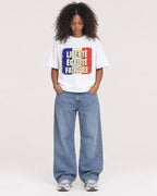 Mockup Boxy Heavyweight Tee White female full-body 05