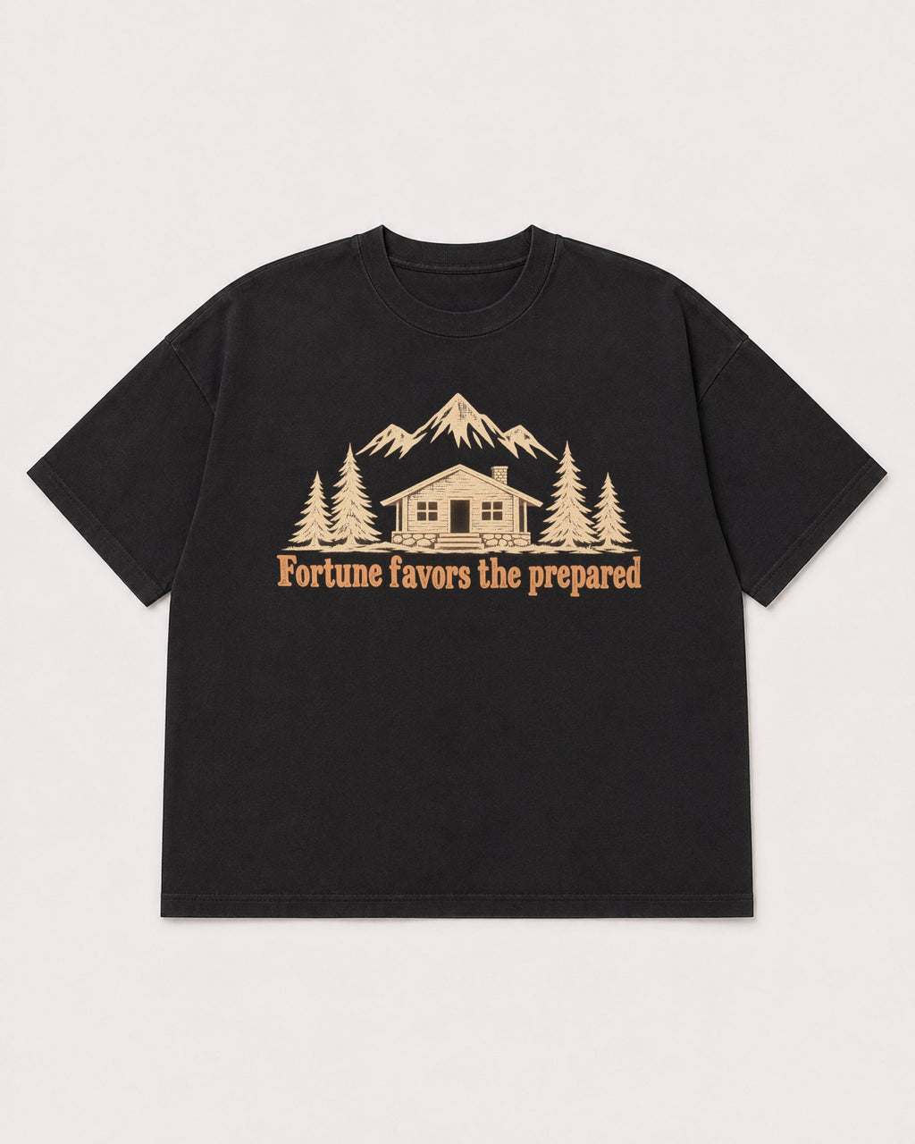 Mockup Boxy Heavyweight Tee Black product