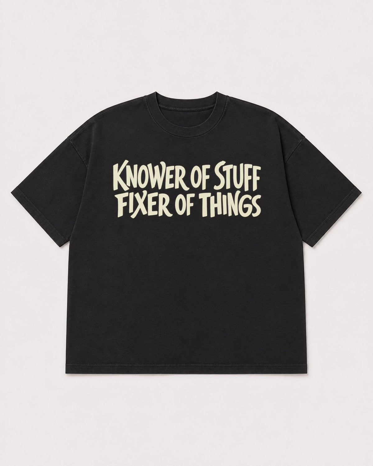 Mockup Boxy Heavyweight Tee Black product