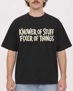 Mockup Boxy Heavyweight Tee Black male close-up 09