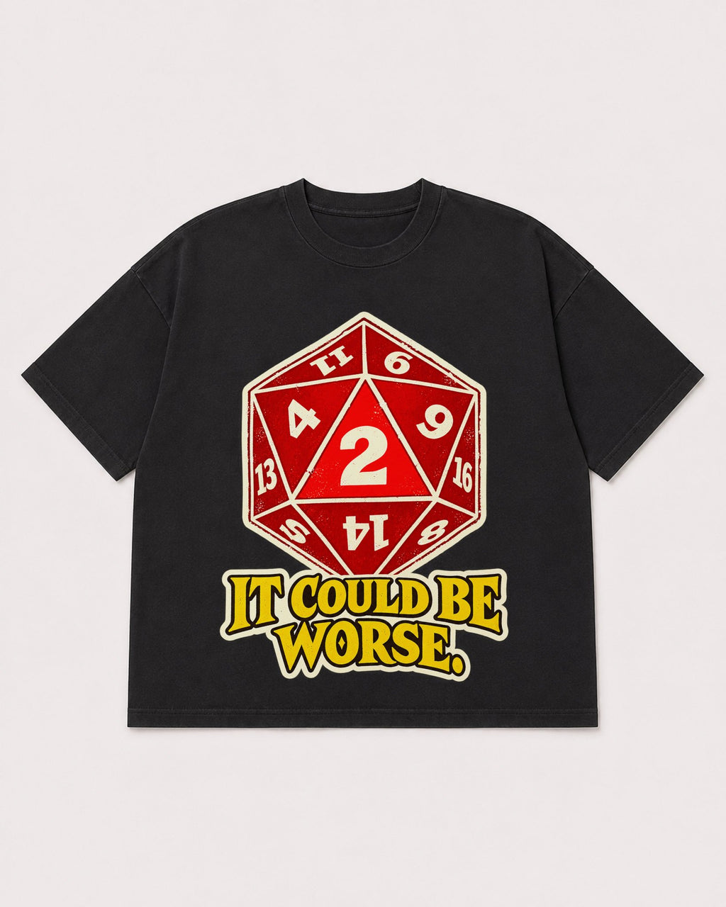 Mockup Boxy Heavyweight Tee Black product