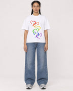 Mockup Boxy Heavyweight Tee White female full-body 50