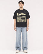 Mockup Boxy Heavyweight Tee Black male full-body 13