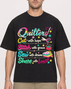 Mockup Boxy Heavyweight Tee Black male close-up 08