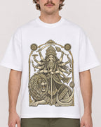 Mockup Boxy Heavyweight Tee White male close-up 09