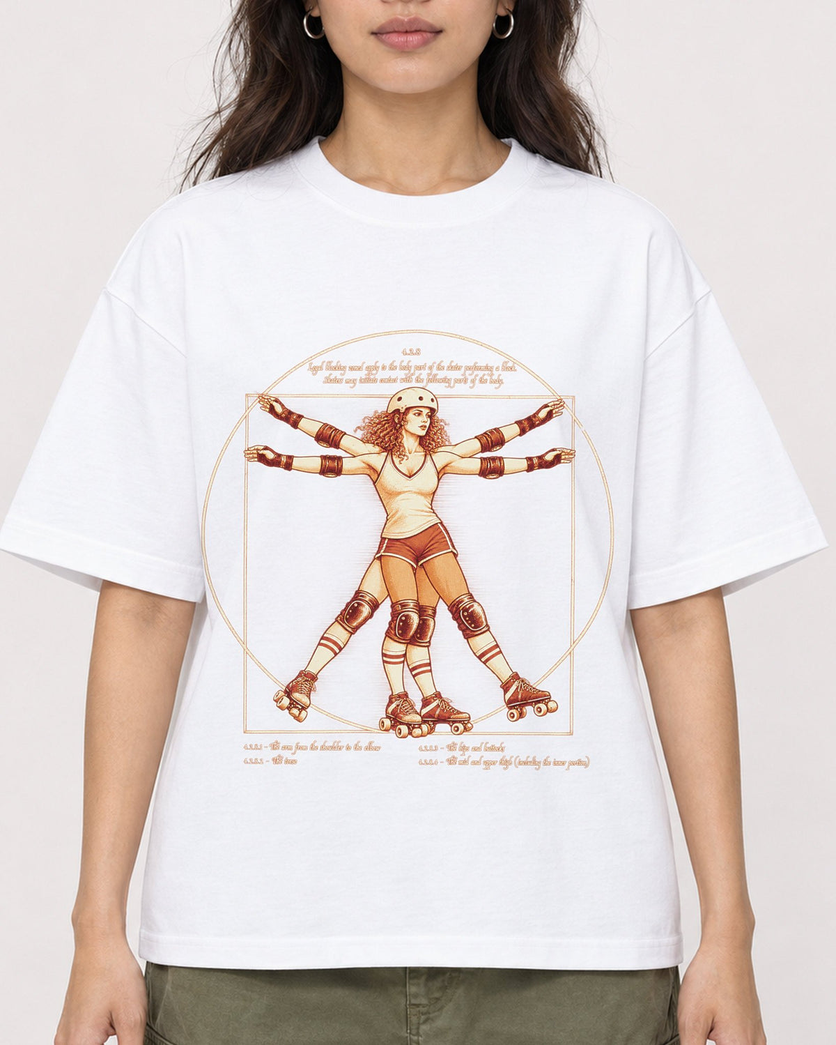 Mockup Boxy Heavyweight Tee White female close-up 02
