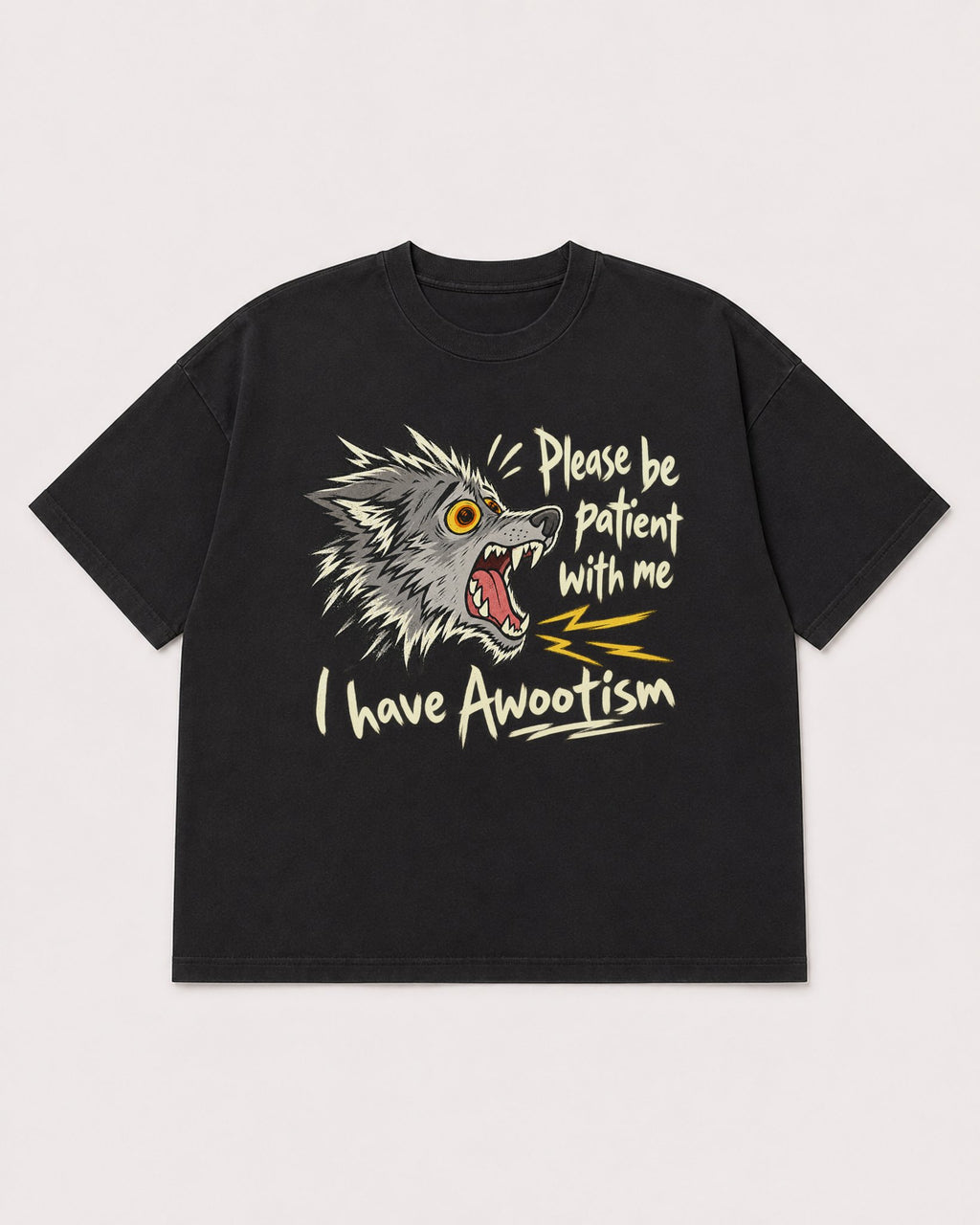 Mockup Boxy Heavyweight Tee Black product