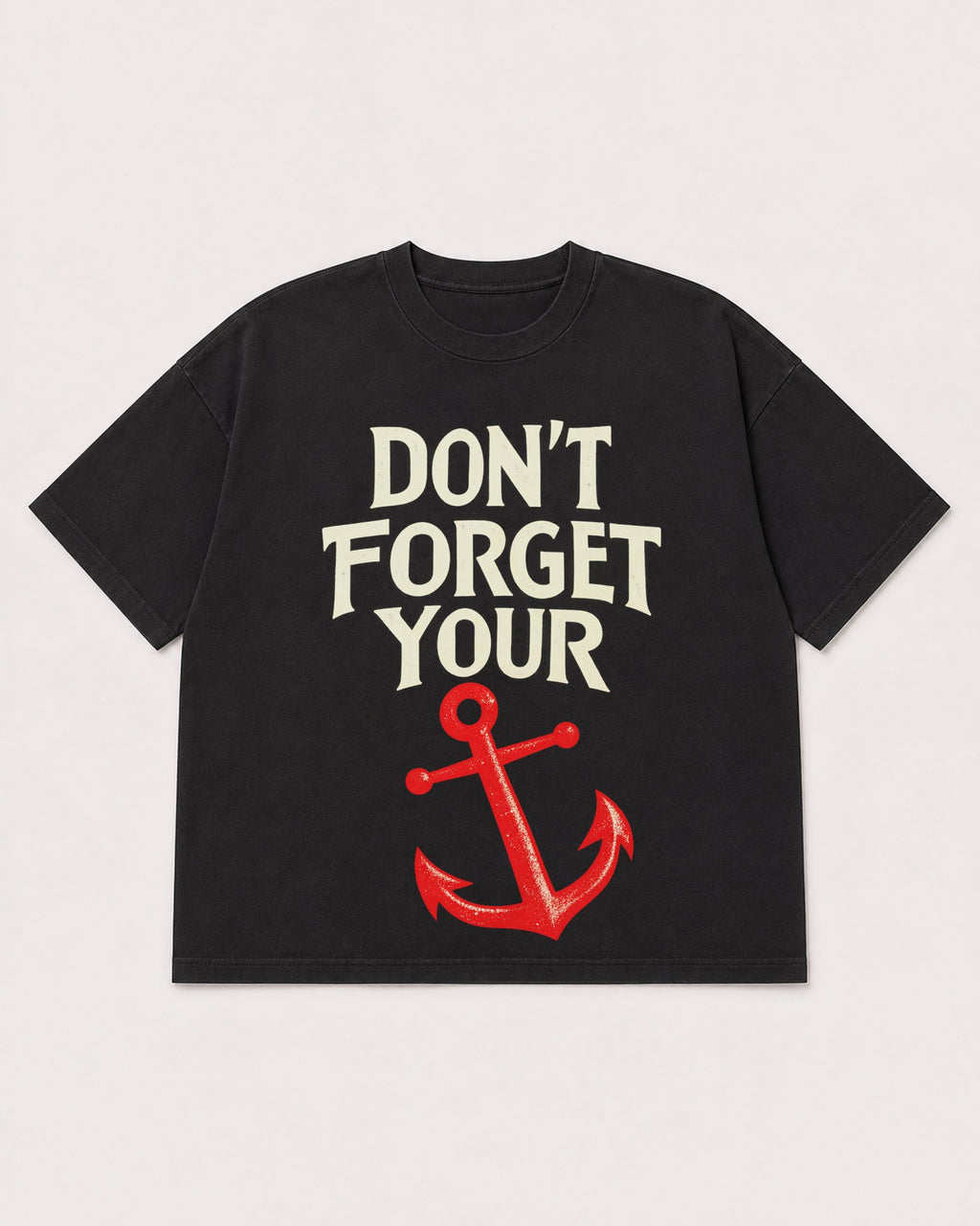 Mockup Boxy Heavyweight Tee Black product