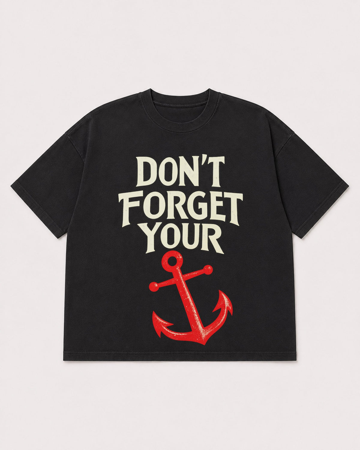 Mockup Boxy Heavyweight Tee Black product
