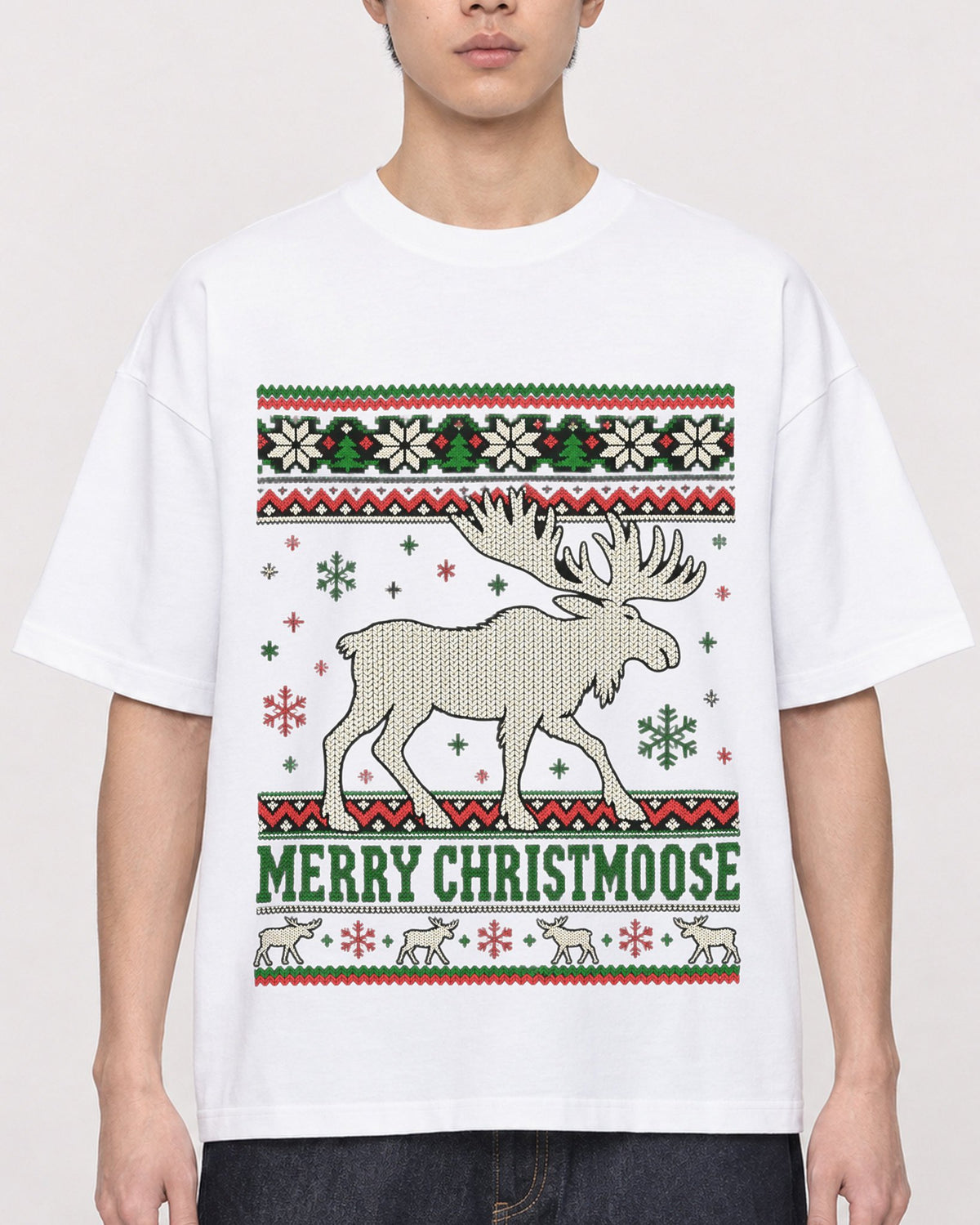 Mockup Boxy Heavyweight Tee White male close-up 01