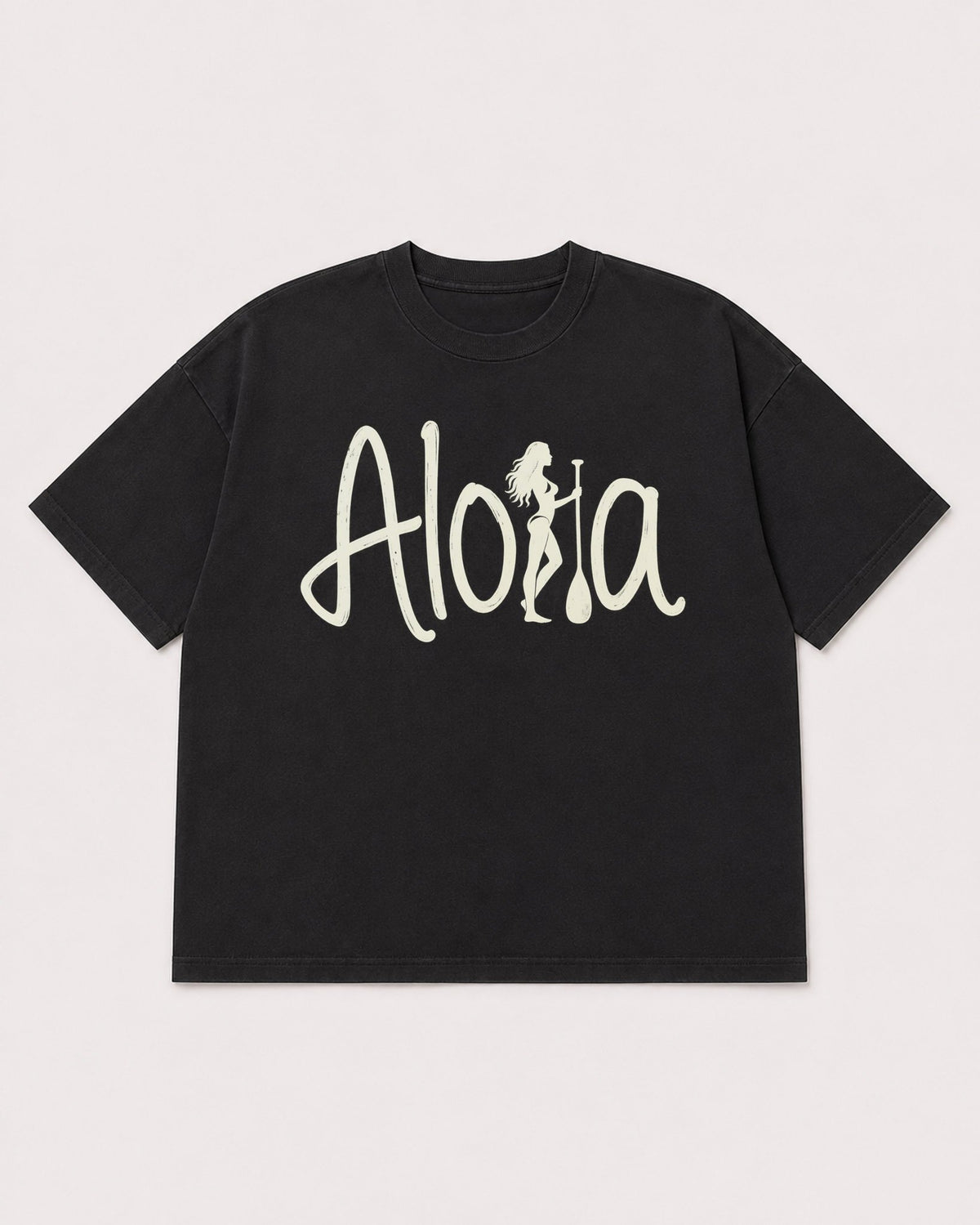 Mockup Boxy Heavyweight Tee Black product